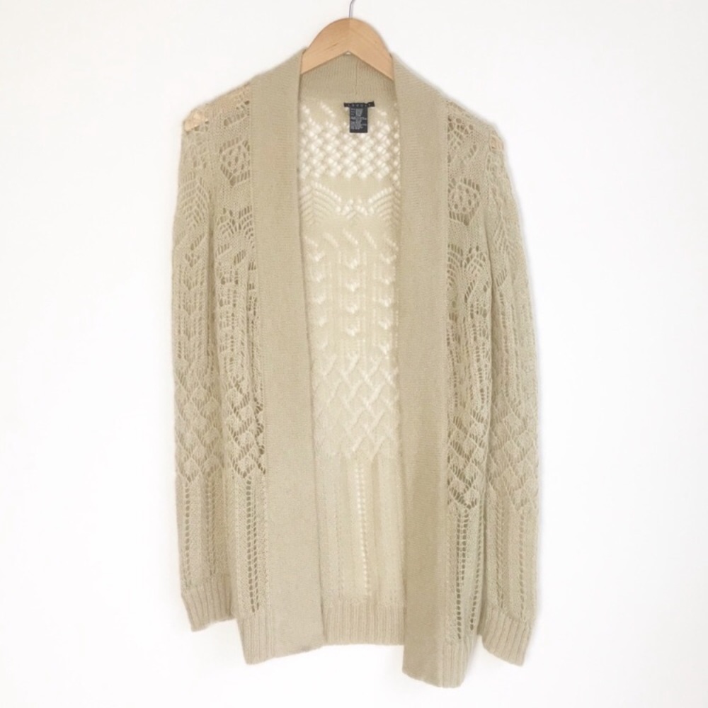 Theory Mohair Cardigan Sweater Sz L